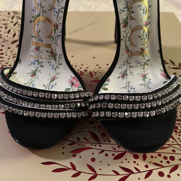 Gucci Isle Crystal Embellished Heels - Picture 10 of 11